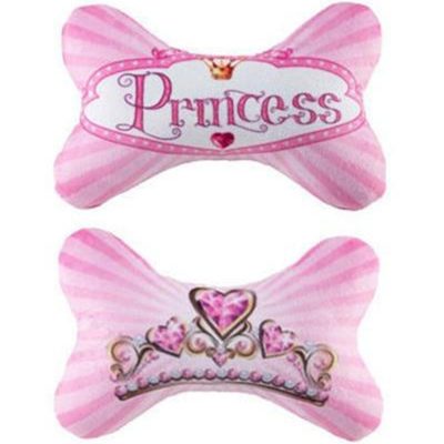 Princess Plush Squeaker Bone Small Toy